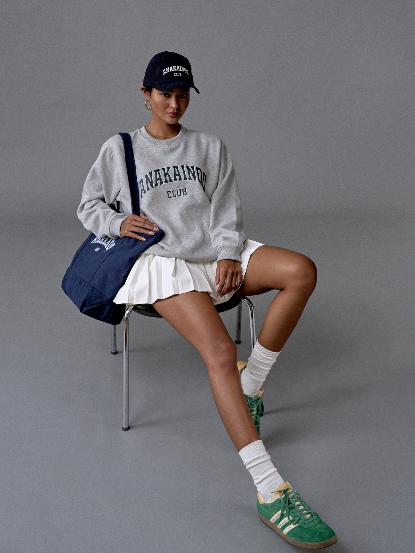 Logo Print Sweatshirt Gray