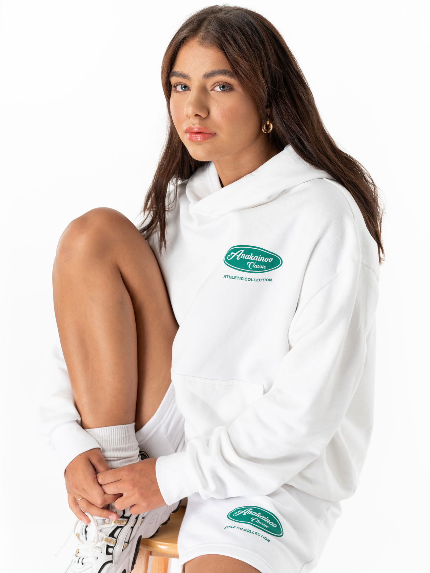 Anakainoo Classic Hoodie White