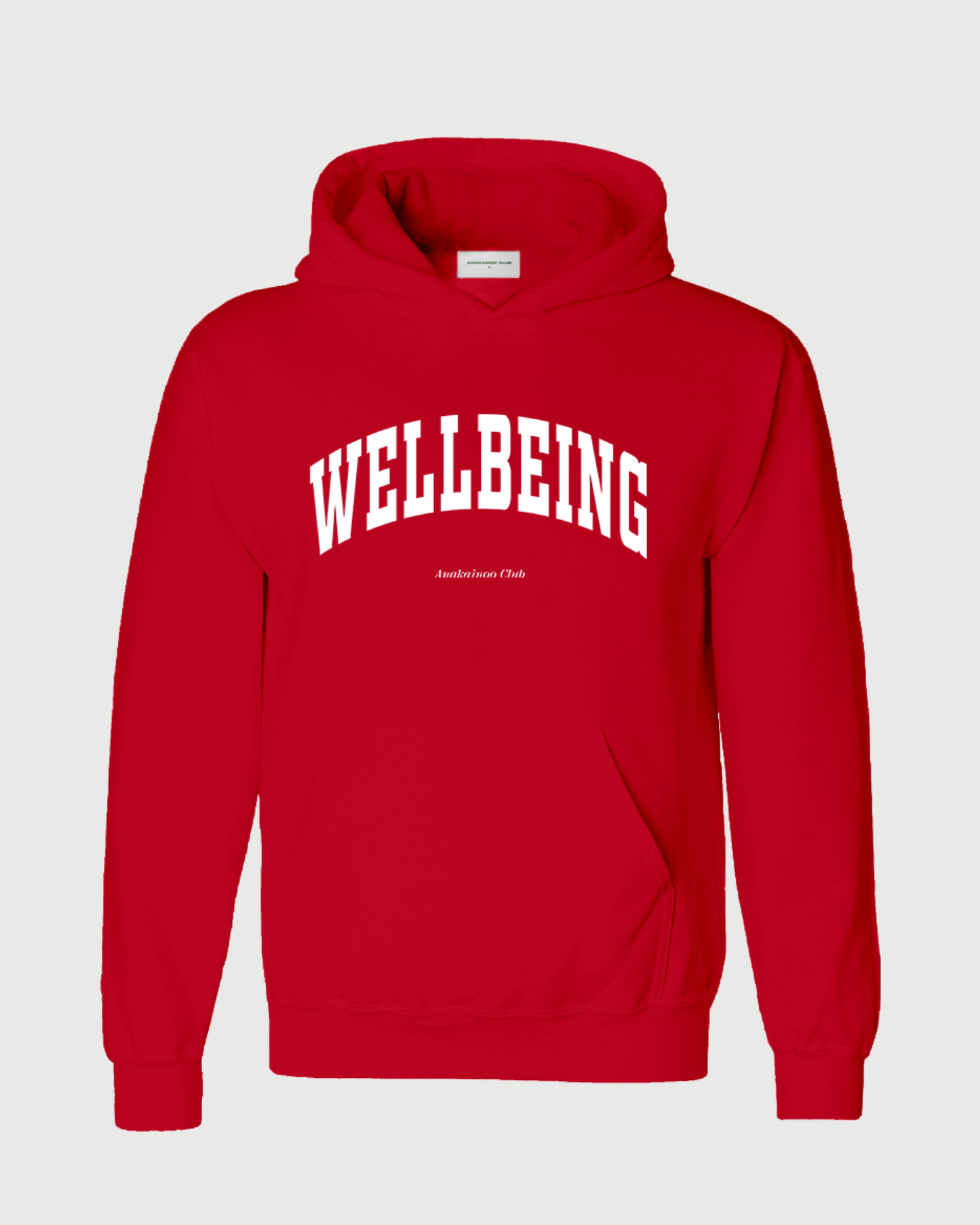 Wellbeing Hoodie Red